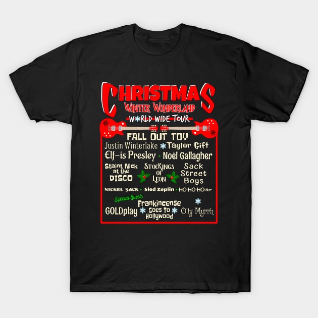 Christmas Alternative Music - Christmas Music T-Shirt by Ashley-Bee